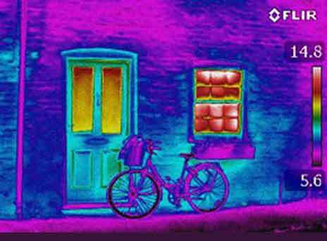 thermal imaged building